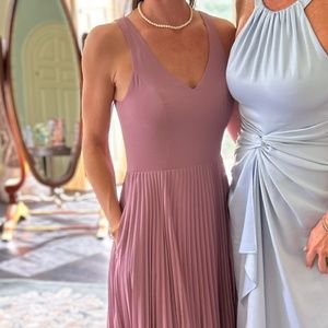 Azazie Lindsay bridesmaid gown vintage mauve